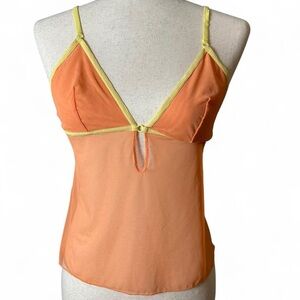 Y2k Orange & Yellow Victoria’s Secret Cami Lingerie Top
